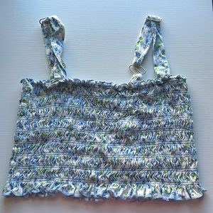 Forever 21 Tube Floral Crop Top